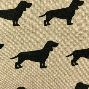 Kosmetiktasche Leinen/Dog