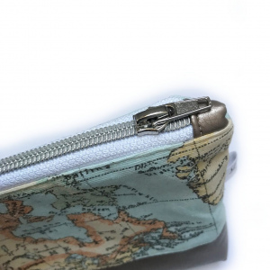 Kosmetiktasche Weltenbummler/Gold