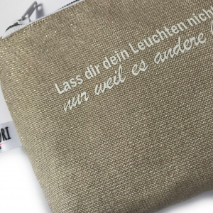 Kosmetiktasche Beige Leuchten