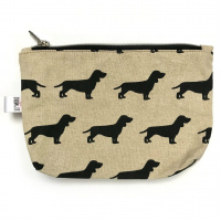 Kosmetiktasche Leinen/Dogs