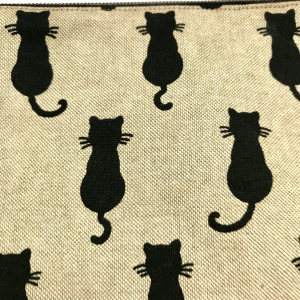 Kosmetiktasche Leinen/Cats