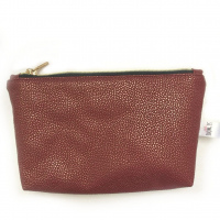 Kosmetiktasche Rot/Gold