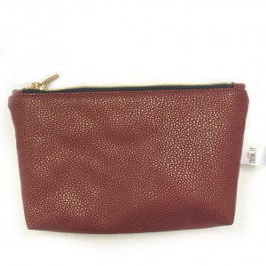 Kosmetiktasche Rot/Gold