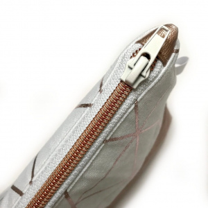 Kosmetiktasche Rosé/Creme