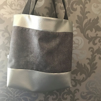 Shoppen Grau/Silber