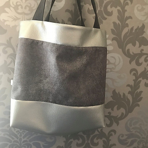 Shoppen Grau/Silber