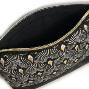 Kosmetiktasche Shells/Schwarz