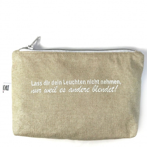 Kosmetiktasche Beige Leuchten