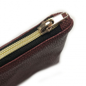 Kosmetiktasche Rot/Gold