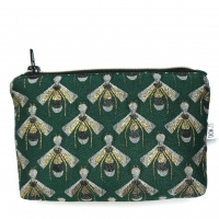 Kosmetiktasche Bienen/Grün