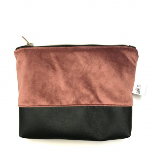 Kosmetiktasche Kunstleder/Samt