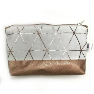 Kosmetiktasche Rosé/Creme