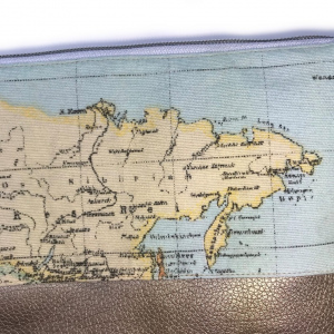 Kosmetiktasche Weltenbummler/Gold