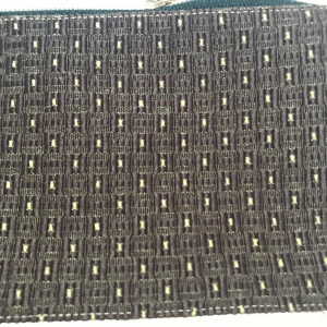 Kosmetiktasche Rotbraun/Gold