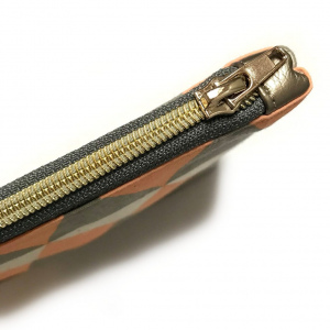 Kosmetiktasche Orange/Gold