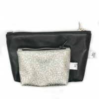 Kosmetiktaschen Set Silber